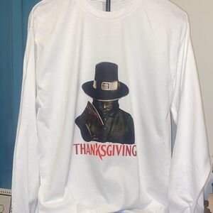 NEW!!!  THANKSGIVING MOVIE- HORROR long sleeve tee